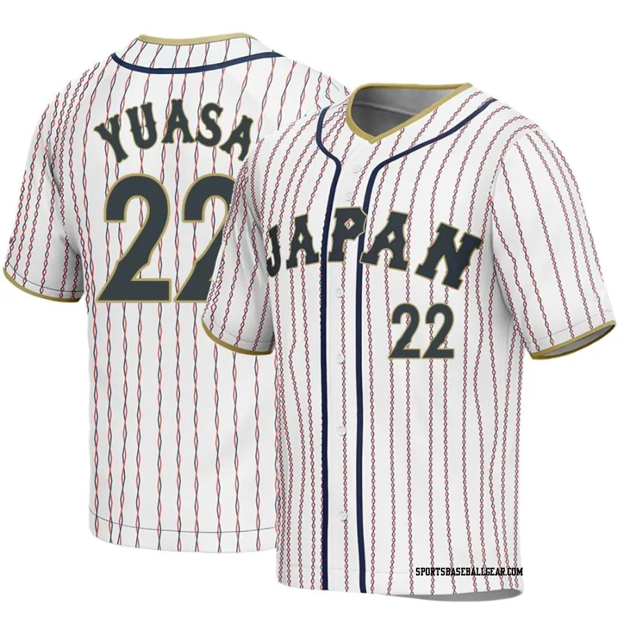 Atsuki Yuasa Men's Japan Baseball White Replica 2023 World Baseball Classic Jersey