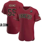 Austin Adams Men's Arizona Diamondbacks Authentic Crimson Alternate 2023 World Series Jersey