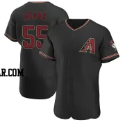 Austin Adams Men's Arizona Diamondbacks Black Authentic Alternate Jersey