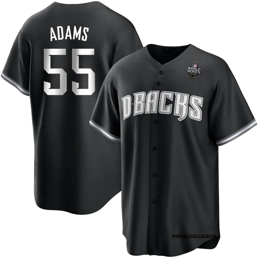 Austin Adams Men's Arizona Diamondbacks White Replica Black 2023 World Series Jersey