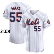 Austin Adams Men's New York Mets White Elite Home Jersey