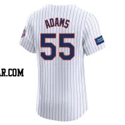 Austin Adams Men's New York Mets White Elite Home Patch Jersey