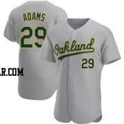 Austin Adams Men's Oakland Athletics Gray Authentic Road Jersey