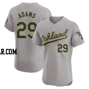 Austin Adams Men's Oakland Athletics Gray Elite Road Jersey