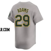 Austin Adams Men's Oakland Athletics Gray Limited Away Jersey