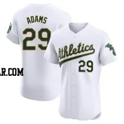 Austin Adams Men's Oakland Athletics White Elite Home Jersey