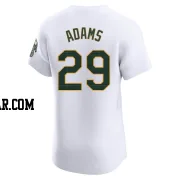 Austin Adams Men's Oakland Athletics White Elite Home Jersey