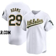 Austin Adams Men's Oakland Athletics White Limited Home Jersey