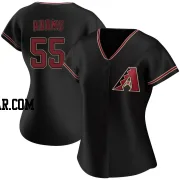 Austin Adams Women's Arizona Diamondbacks Black Replica Alternate Jersey