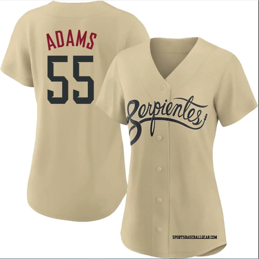 Austin Adams Women's Arizona Diamondbacks Gold Authentic 2021 City Connect Cool Base Jersey