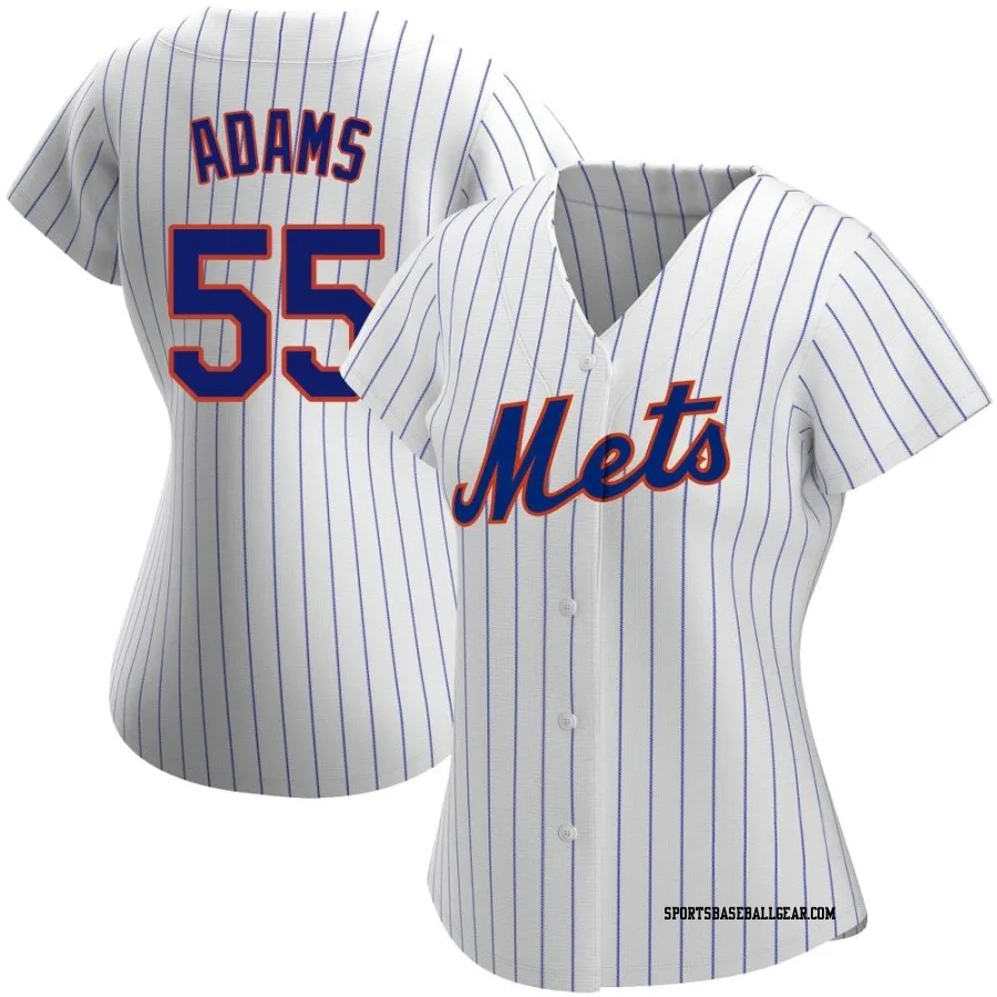 Austin Adams Women's New York Mets White Replica Home Jersey