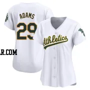 Austin Adams Women's Oakland Athletics White Limited Home Jersey