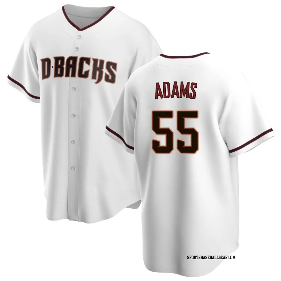 Austin Adams Youth Arizona Diamondbacks White Replica Home Jersey