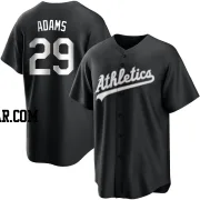 Austin Adams Youth Oakland Athletics Black/White Replica Jersey