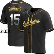 Austin Barnes Men's Los Angeles Dodgers Black Golden Replica Alternate Jersey