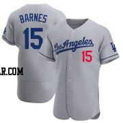 Austin Barnes Men's Los Angeles Dodgers Gray Authentic Away Jersey