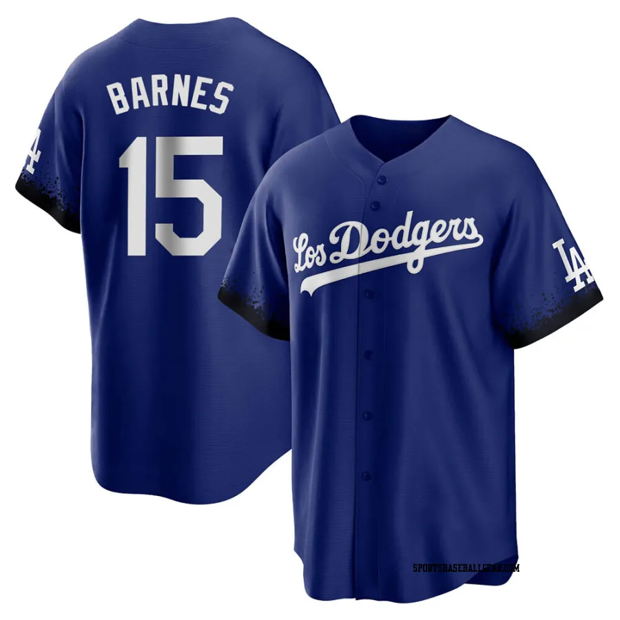 Austin Barnes Men's Los Angeles Dodgers Royal Replica 2021 City Connect Jersey