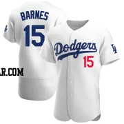 Austin Barnes Men's Los Angeles Dodgers White Authentic Home Jersey