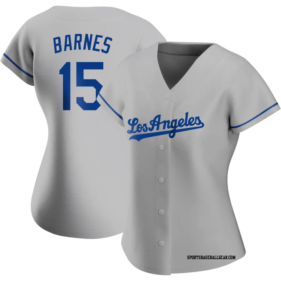 Austin Barnes Women's Los Angeles Dodgers Gray Replica Road Jersey