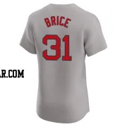 Austin Brice Men's Boston Red Sox Gray Elite Road Jersey