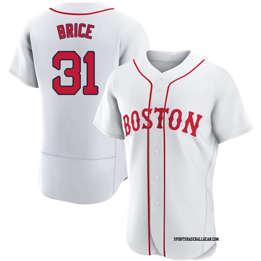 Austin Brice Men's Boston Red Sox White Authentic 2021 Patriots' Day Jersey