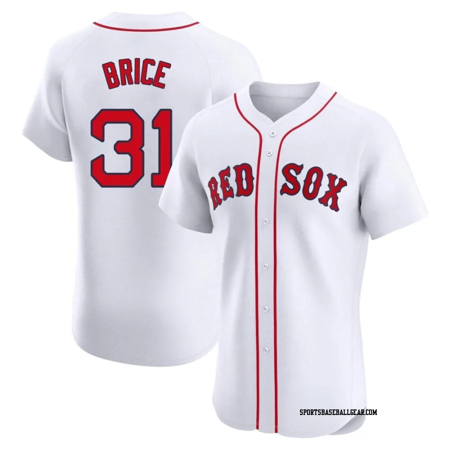 Austin Brice Men's Boston Red Sox White Elite Home Jersey