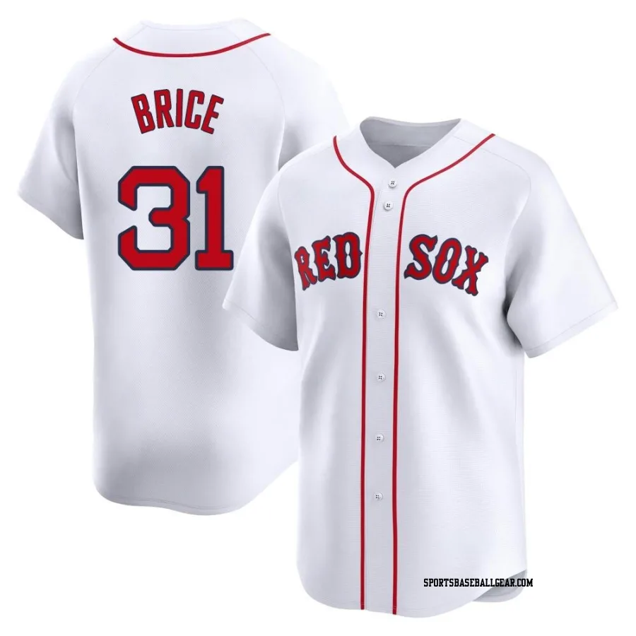 Austin Brice Men's Boston Red Sox White Limited Home Jersey