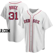 Austin Brice Men's Boston Red Sox White Replica Home Jersey