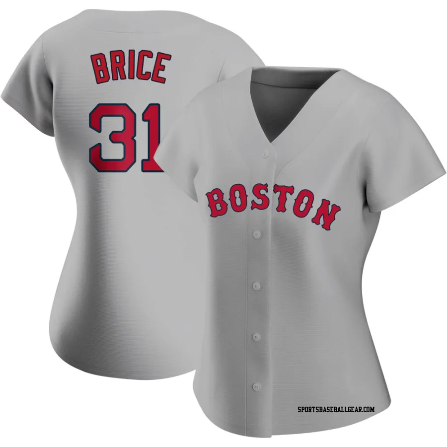 Austin Brice Women's Boston Red Sox Gray Replica Road Jersey