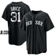 Austin Brice Youth Boston Red Sox Black/White Replica Jersey