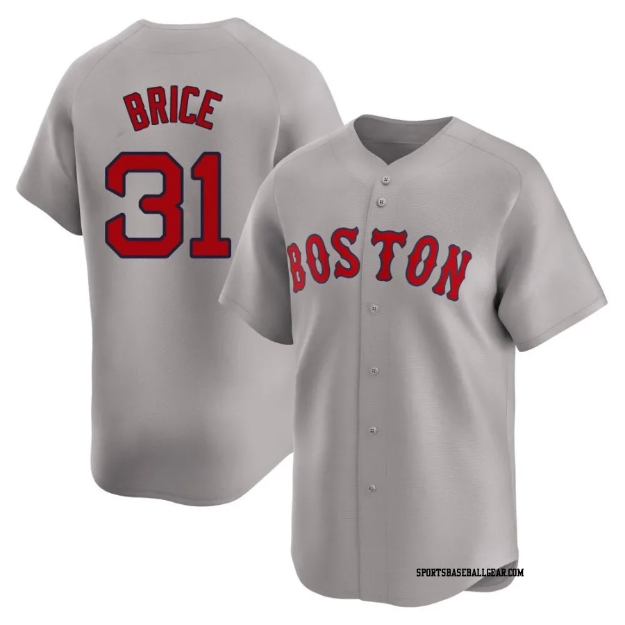 Austin Brice Youth Boston Red Sox Gray Limited Away Jersey