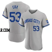 Austin Cox Men's Kansas City Royals Gray Authentic 2022 Road Jersey