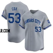 Austin Cox Men's Kansas City Royals Gray Limited Away Jersey