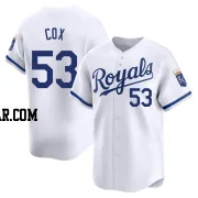 Austin Cox Men's Kansas City Royals White Limited Home Jersey