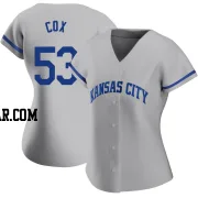 Austin Cox Women's Kansas City Royals Gray Authentic 2022 Road Jersey