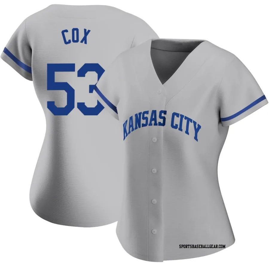 Austin Cox Women's Kansas City Royals Gray Authentic 2022 Road Jersey