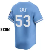 Austin Cox Youth Kansas City Royals Light Blue Limited Alternate Jersey