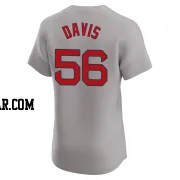 Austin Davis Men's Boston Red Sox Gray Elite Road Jersey