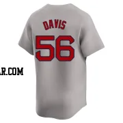 Austin Davis Men's Boston Red Sox Gray Limited Away Jersey