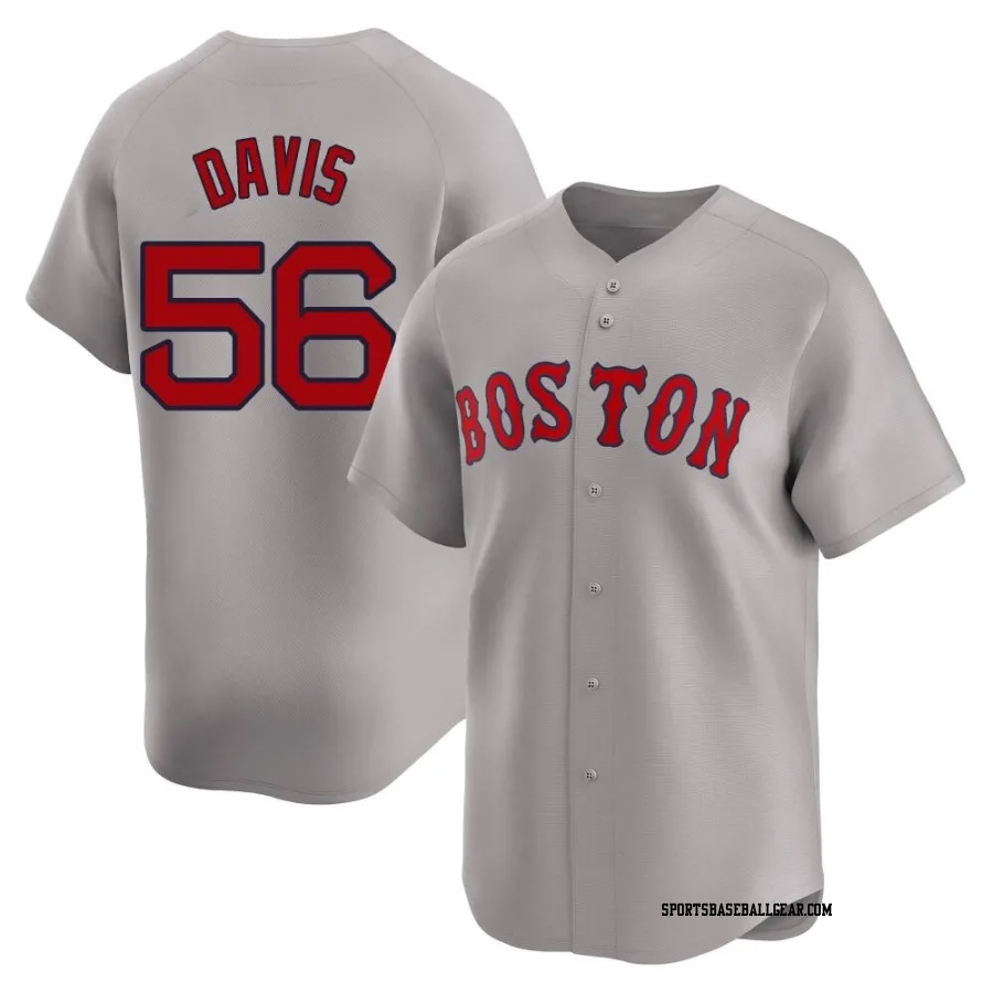 Austin Davis Men's Boston Red Sox Gray Limited Away Jersey