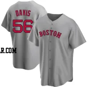 Austin Davis Men's Boston Red Sox Gray Replica Road Jersey