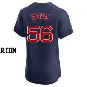 Austin Davis Men's Boston Red Sox Navy Elite Alternate Jersey