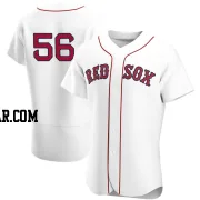 Austin Davis Men's Boston Red Sox White Authentic Home Team Jersey