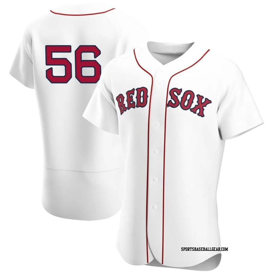 Austin Davis Men's Boston Red Sox White Authentic Home Team Jersey