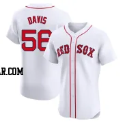 Austin Davis Men's Boston Red Sox White Elite Home Jersey