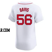 Austin Davis Men's Boston Red Sox White Elite Home Jersey