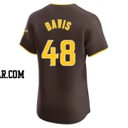 Austin Davis Men's San Diego Padres Brown Elite Road Vapor Premier Jersey