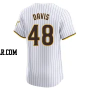 Austin Davis Men's San Diego Padres White Elite Home Jersey