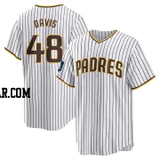 Austin Davis Men's San Diego Padres White Replica 2024 World Tour Seoul Series Home Jersey