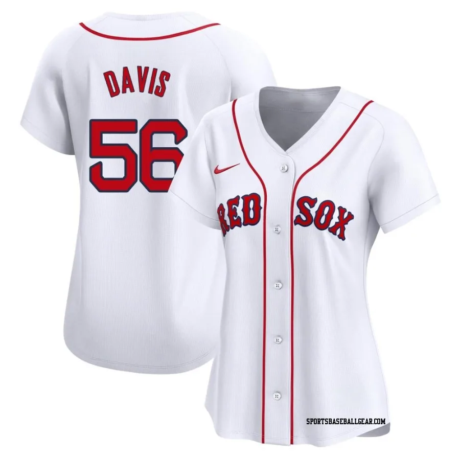 Austin Davis Women's Boston Red Sox White Limited Home Jersey